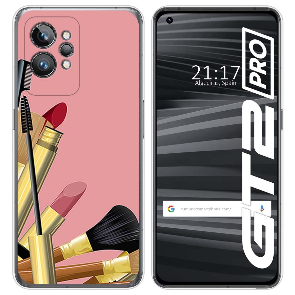 Funda Silicona para Realme GT 2 Pro 5G diseño Brochas Dibujos