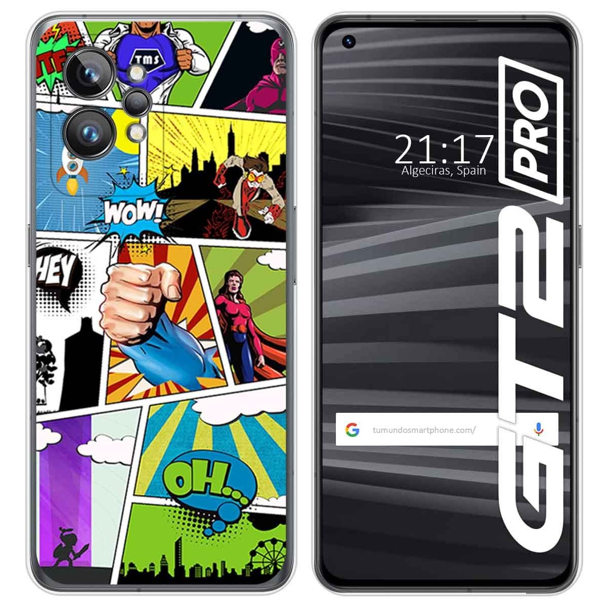 Funda Silicona para Realme GT 2 Pro 5G diseño Comic Dibujos