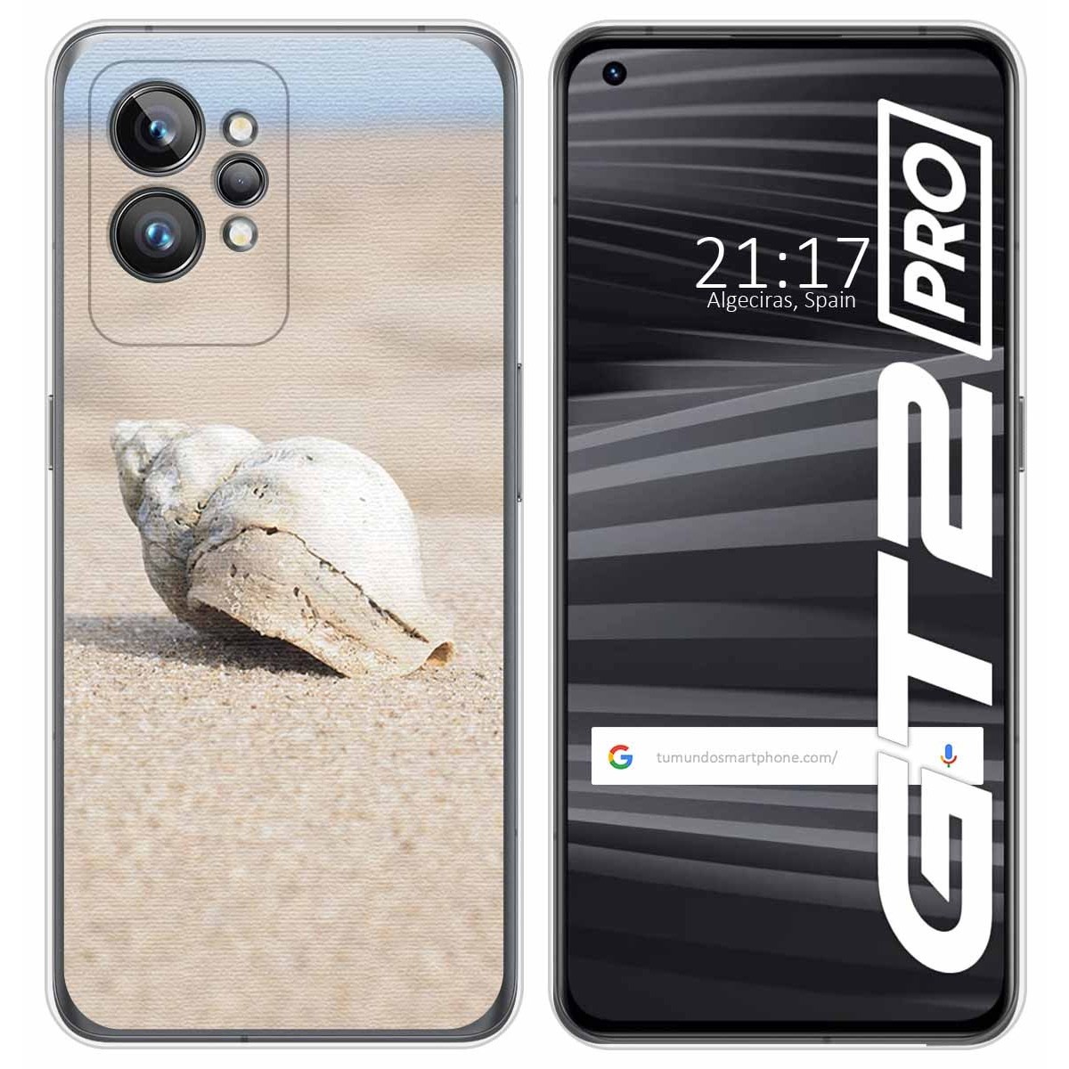 Funda Silicona para Realme GT 2 Pro 5G diseño Concha Dibujos