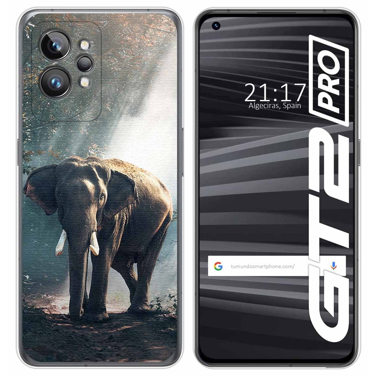 Funda Silicona para Realme GT 2 Pro 5G diseño Elefante Dibujos