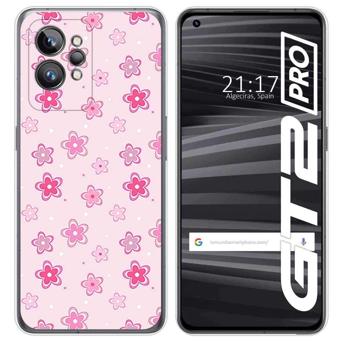 Funda Silicona para Realme GT 2 Pro 5G diseño Flores Dibujos