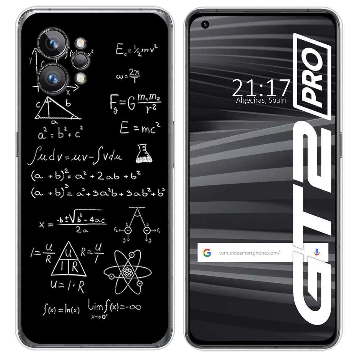 Funda Silicona para Realme GT 2 Pro 5G diseño Formulas Dibujos