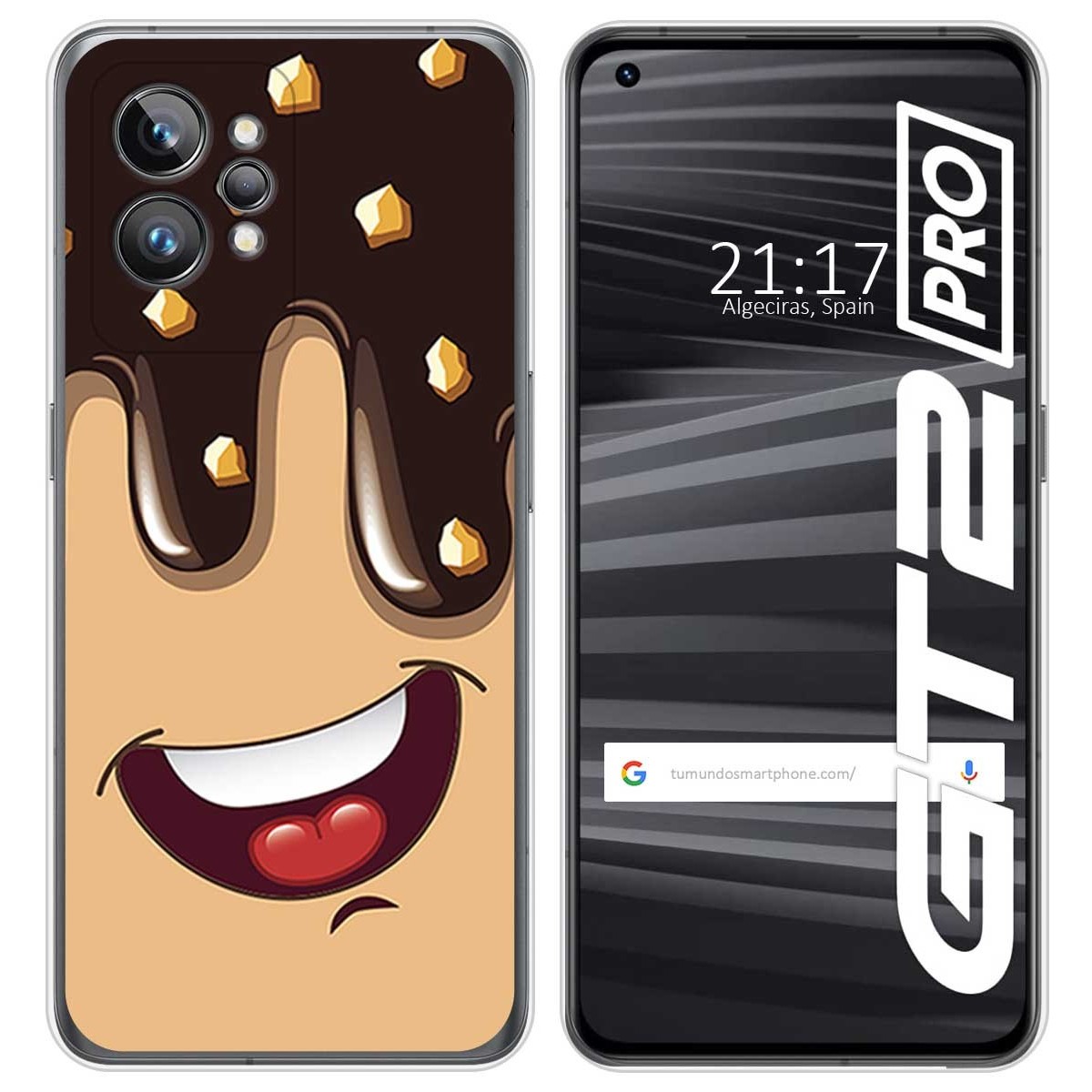 Funda Silicona para Realme GT 2 Pro 5G diseño Helado Chocolate Dibujos