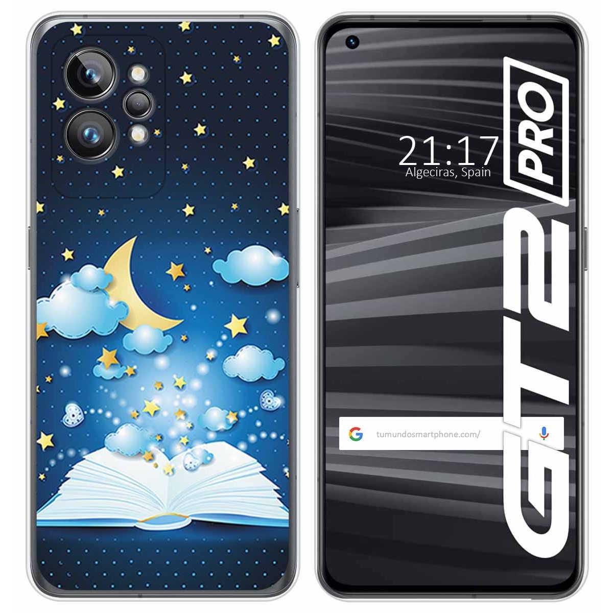 Funda Silicona para Realme GT 2 Pro 5G diseño Libro Cuentos Dibujos