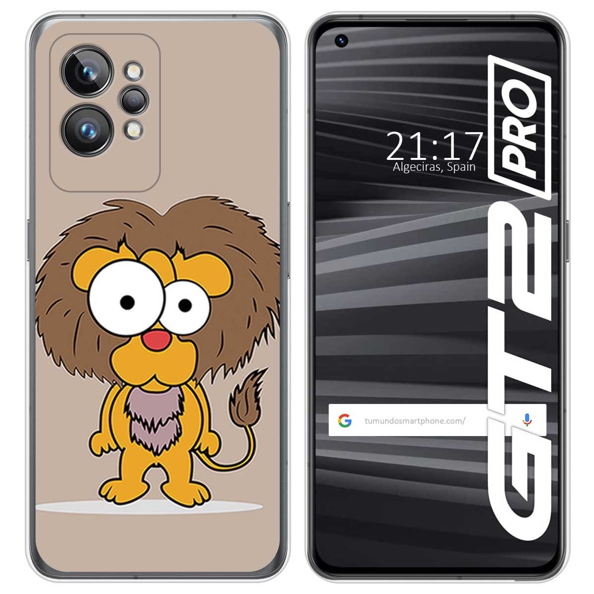 Funda Silicona para Realme GT 2 Pro 5G diseño Leon Dibujos