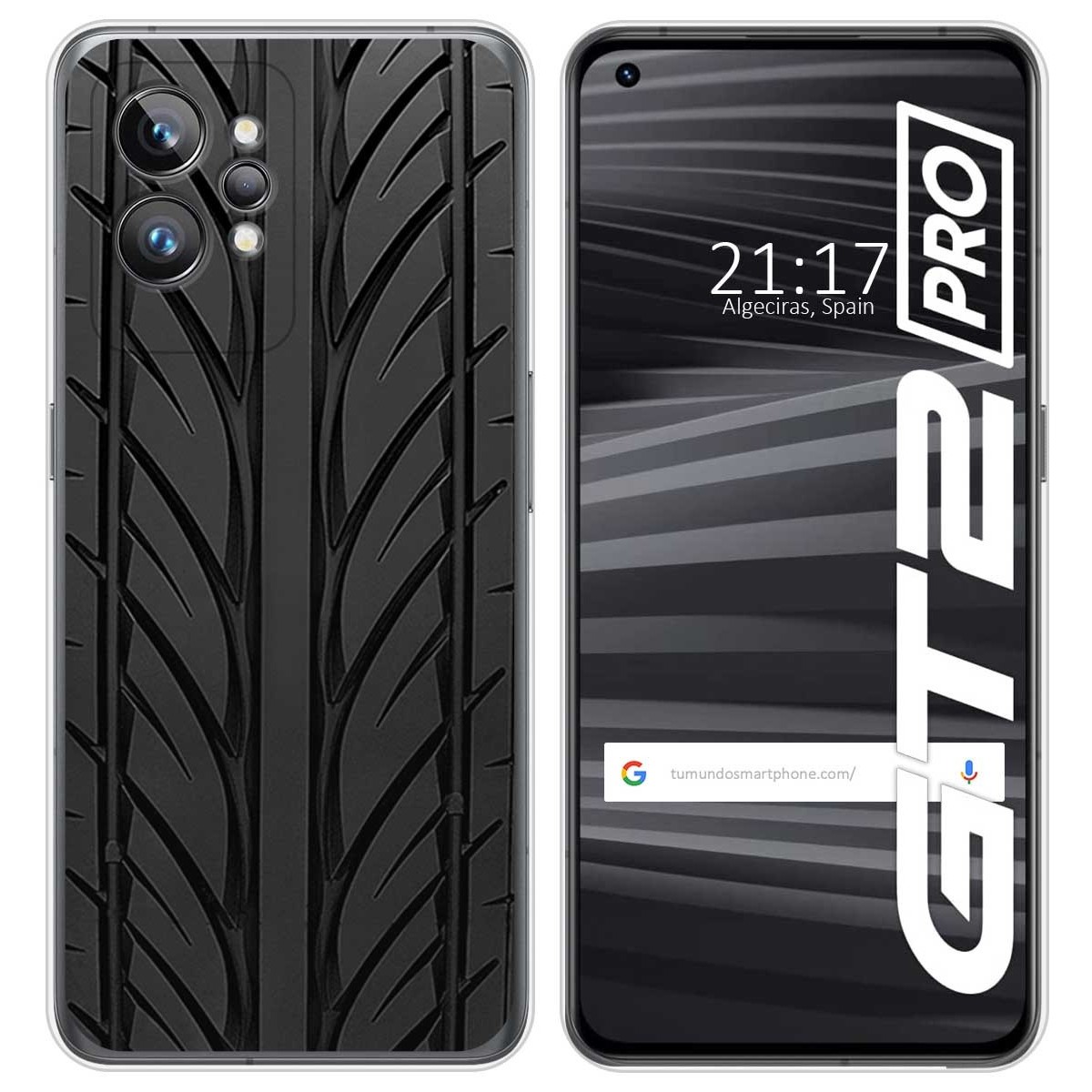 Funda Silicona para Realme GT 2 Pro 5G diseño Neumatico Dibujos