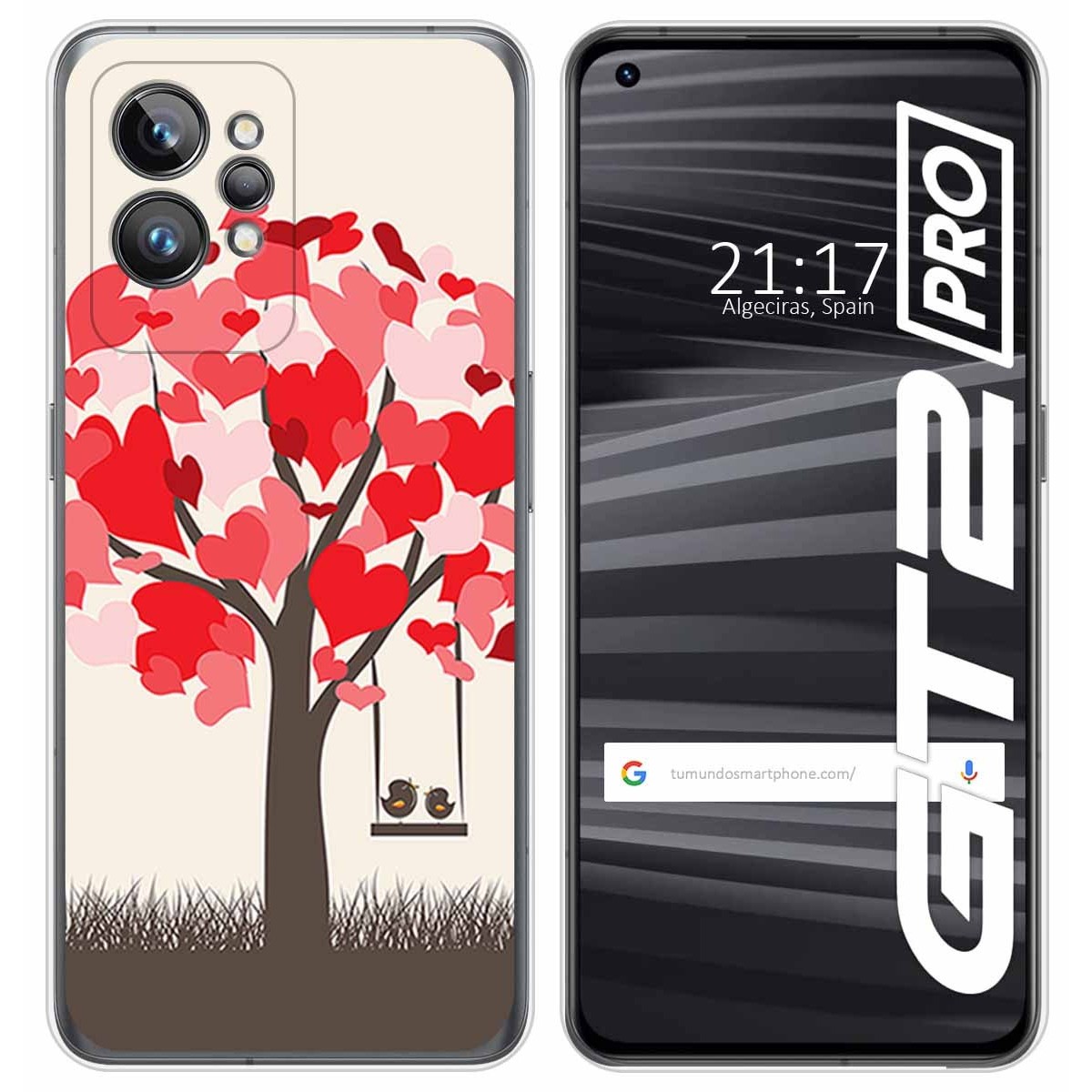 Funda Silicona para Realme GT 2 Pro 5G diseño Pajaritos Dibujos