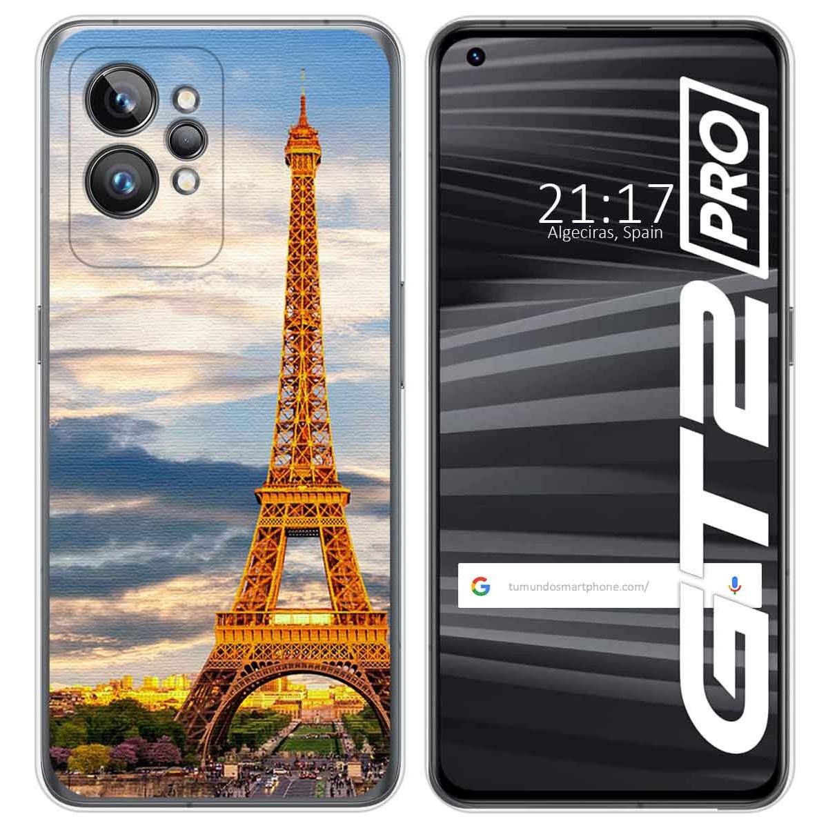 Funda Silicona para Realme GT 2 Pro 5G diseño Paris Dibujos