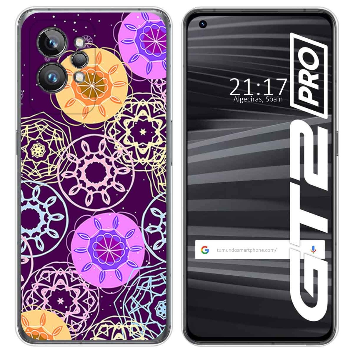 Funda Silicona para Realme GT 2 Pro 5G diseño Radial Dibujos