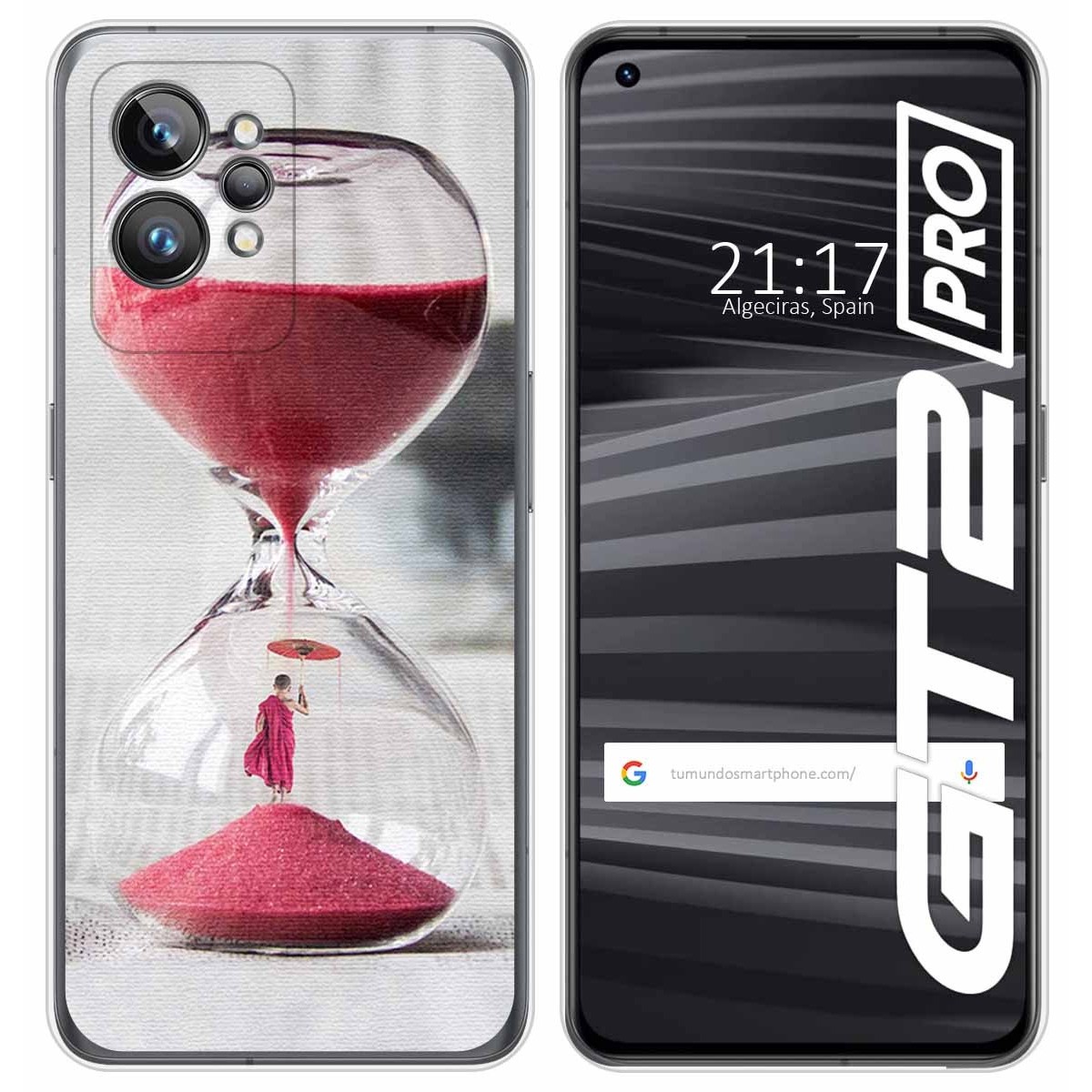 Funda Silicona para Realme GT 2 Pro 5G diseño Reloj Dibujos