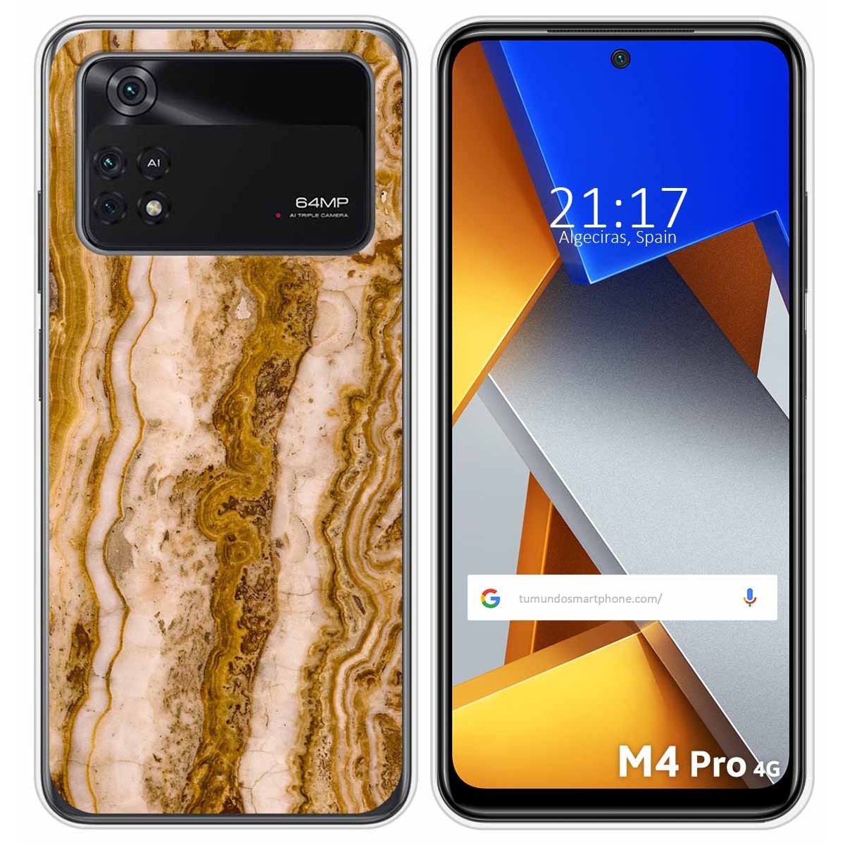 Funda Silicona para Xiaomi POCO M4 Pro 4G diseño Mármol 10 Dibujos