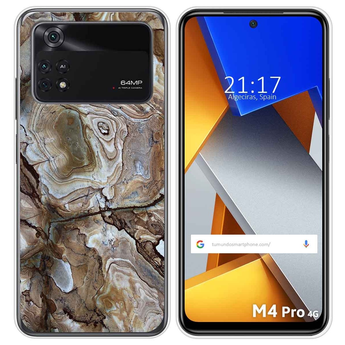 Funda Silicona para Xiaomi POCO M4 Pro 4G diseño Mármol 14 Dibujos