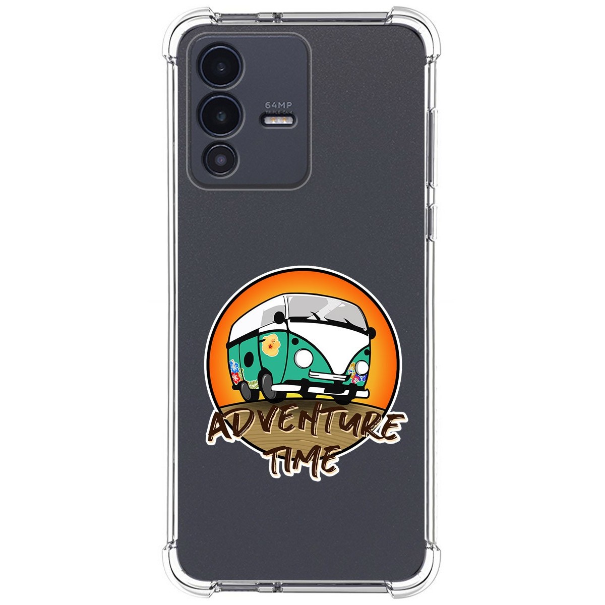 Funda Silicona Antigolpes para Vivo V23 5G diseño Adventure Time Dibujos