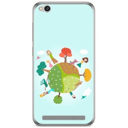 Funda Gel Tpu para Xiaomi Redmi 5A Diseño Familia Dibujos