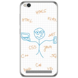 Funda Gel Tpu para Xiaomi Redmi 5A Diseño Informatico Dibujos