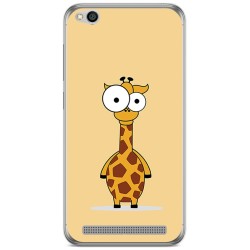 Funda Gel Tpu para Xiaomi Redmi 5A Diseño Jirafa Dibujos