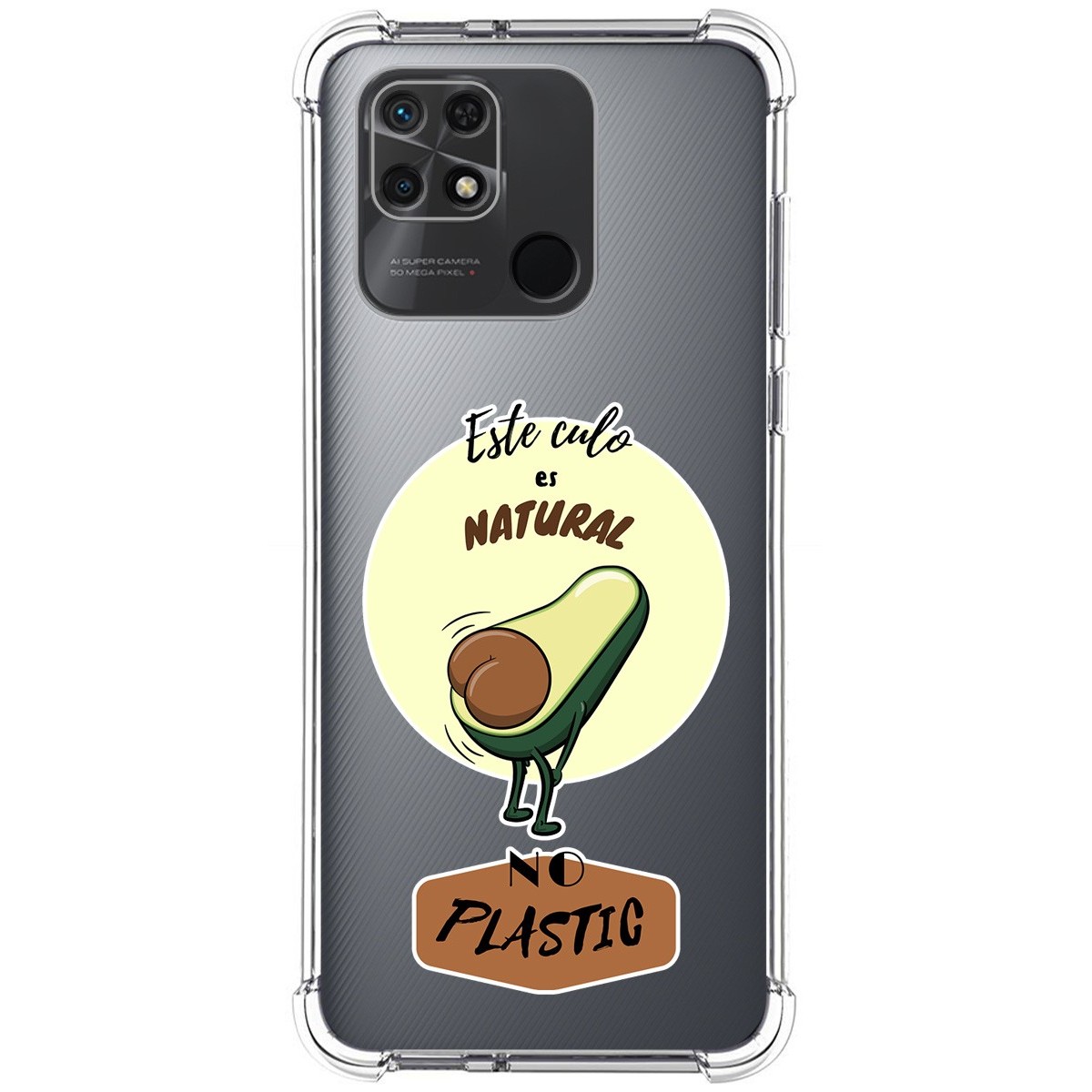 Funda Silicona Antigolpes para Xiaomi Redmi 10C diseño Culo Natural Dibujos