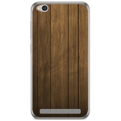 Funda Gel Tpu para Xiaomi Redmi 5A Diseño Madera Dibujos