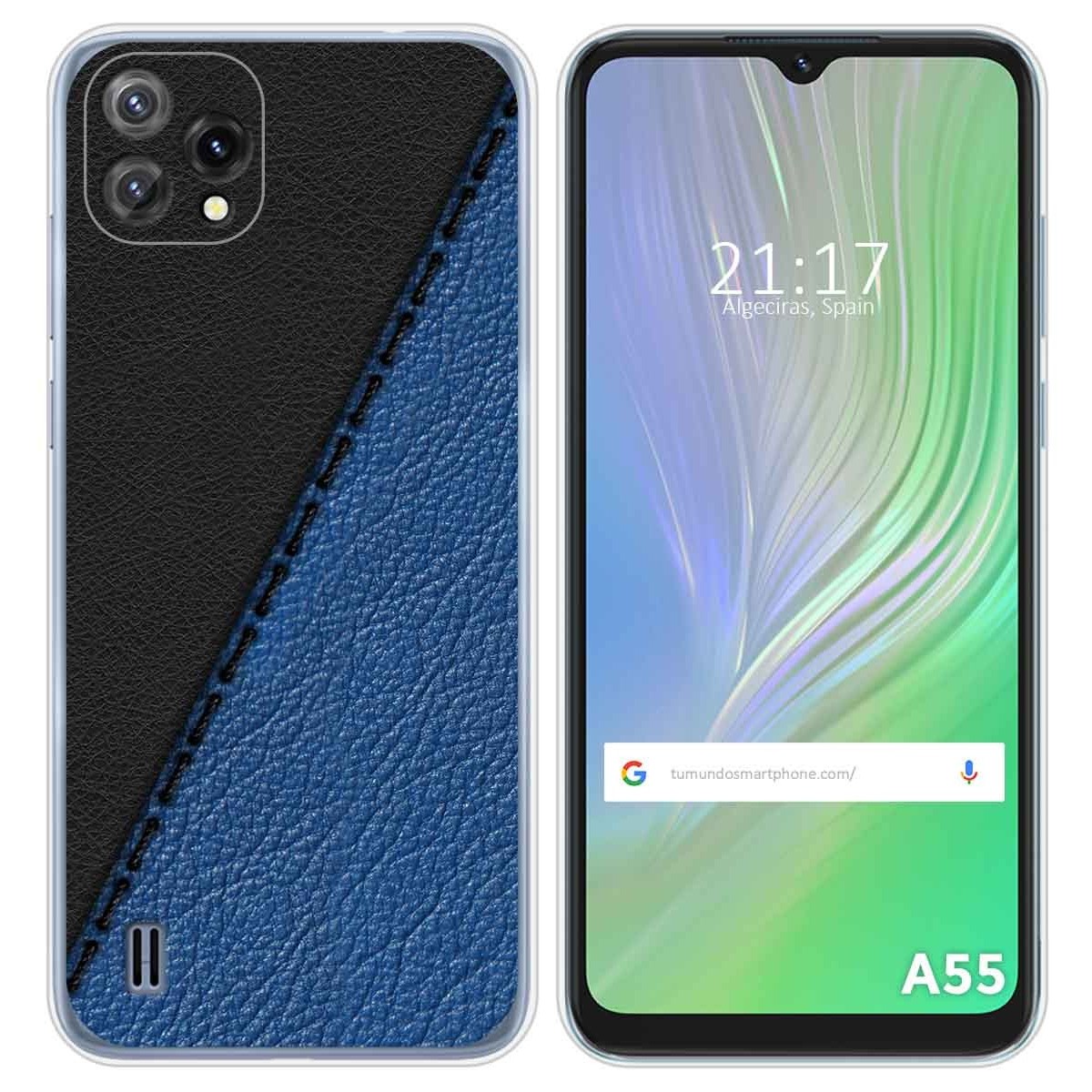 Funda Silicona para Blackview A55 diseño Cuero 02 Dibujos