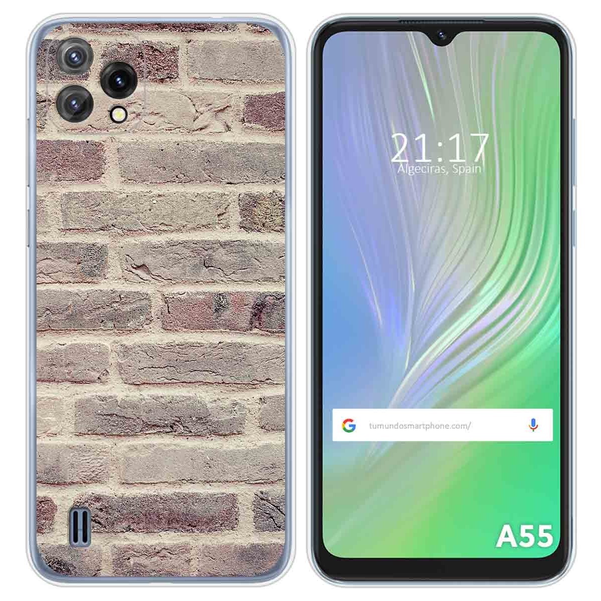 Funda Silicona para Blackview A55 diseño Ladrillo 01 Dibujos