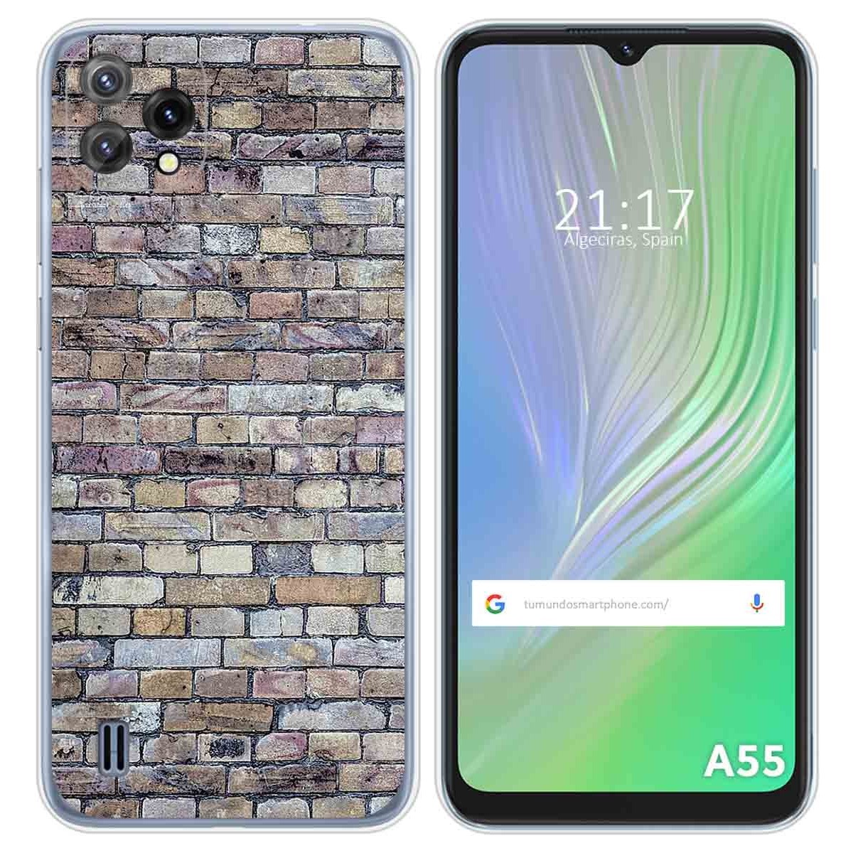 Funda Silicona para Blackview A55 diseño Ladrillo 02 Dibujos