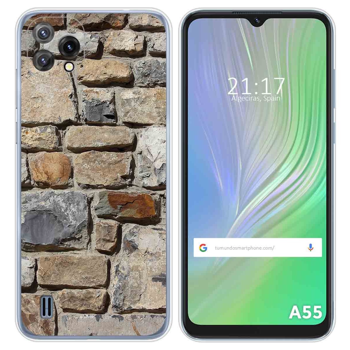 Funda Silicona para Blackview A55 diseño Ladrillo 03 Dibujos