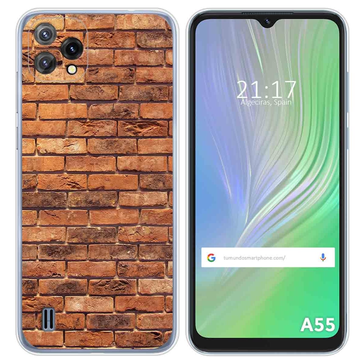 Funda Silicona para Blackview A55 diseño Ladrillo 04 Dibujos