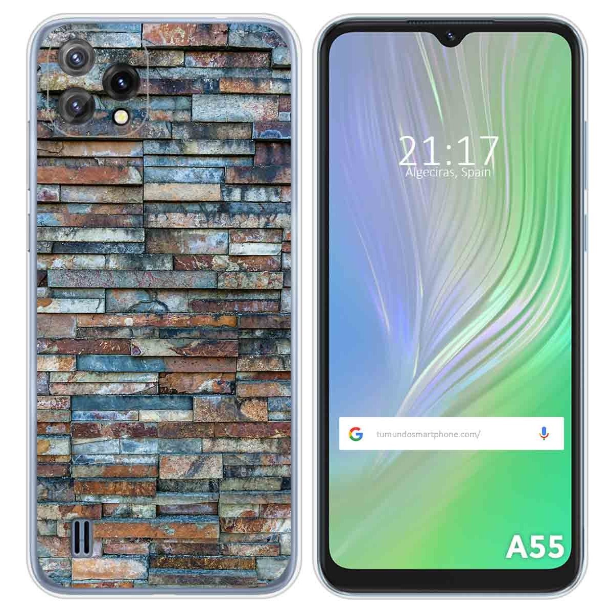 Funda Silicona para Blackview A55 diseño Ladrillo 05 Dibujos