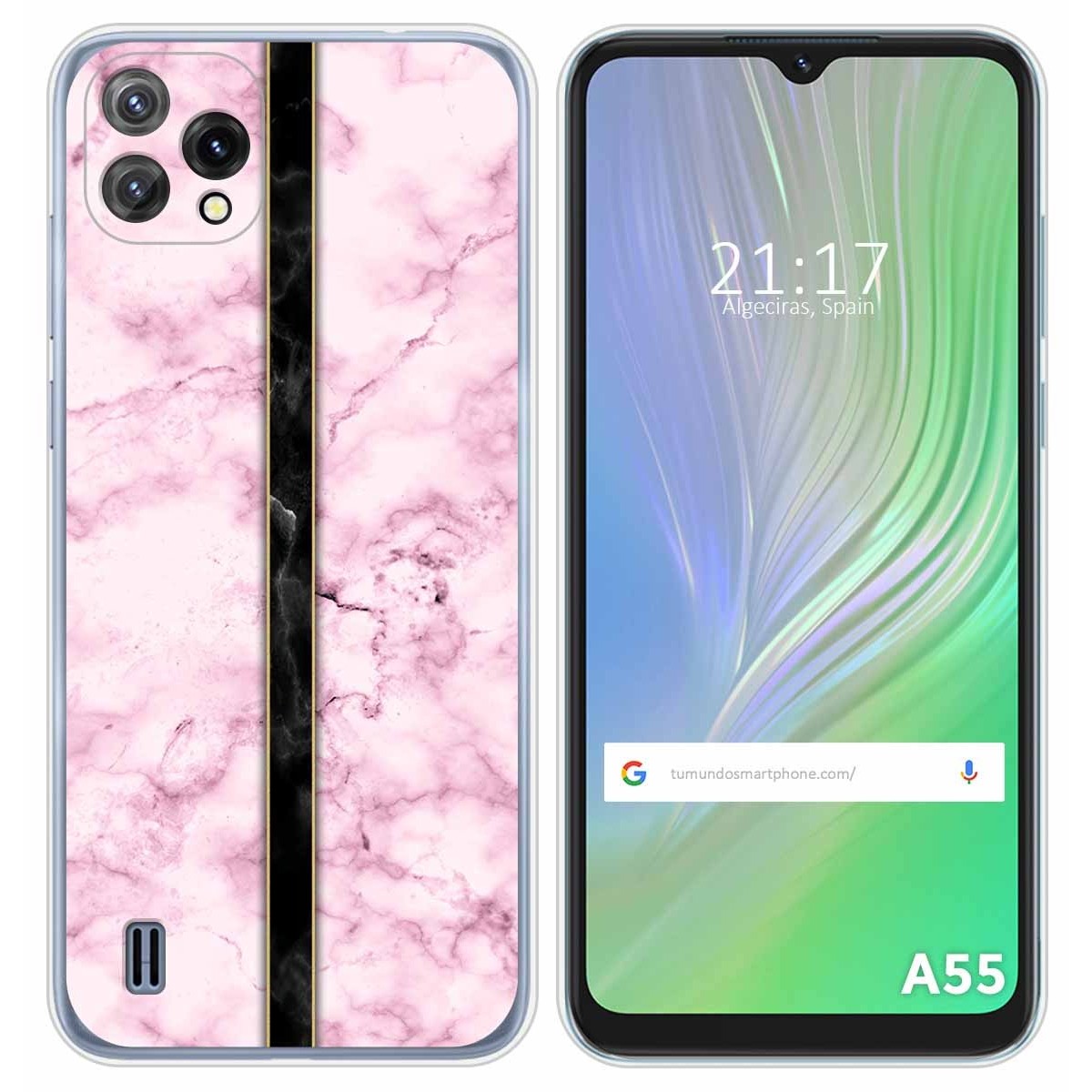 Funda Silicona para Blackview A55 diseño Mármol 04 Dibujos