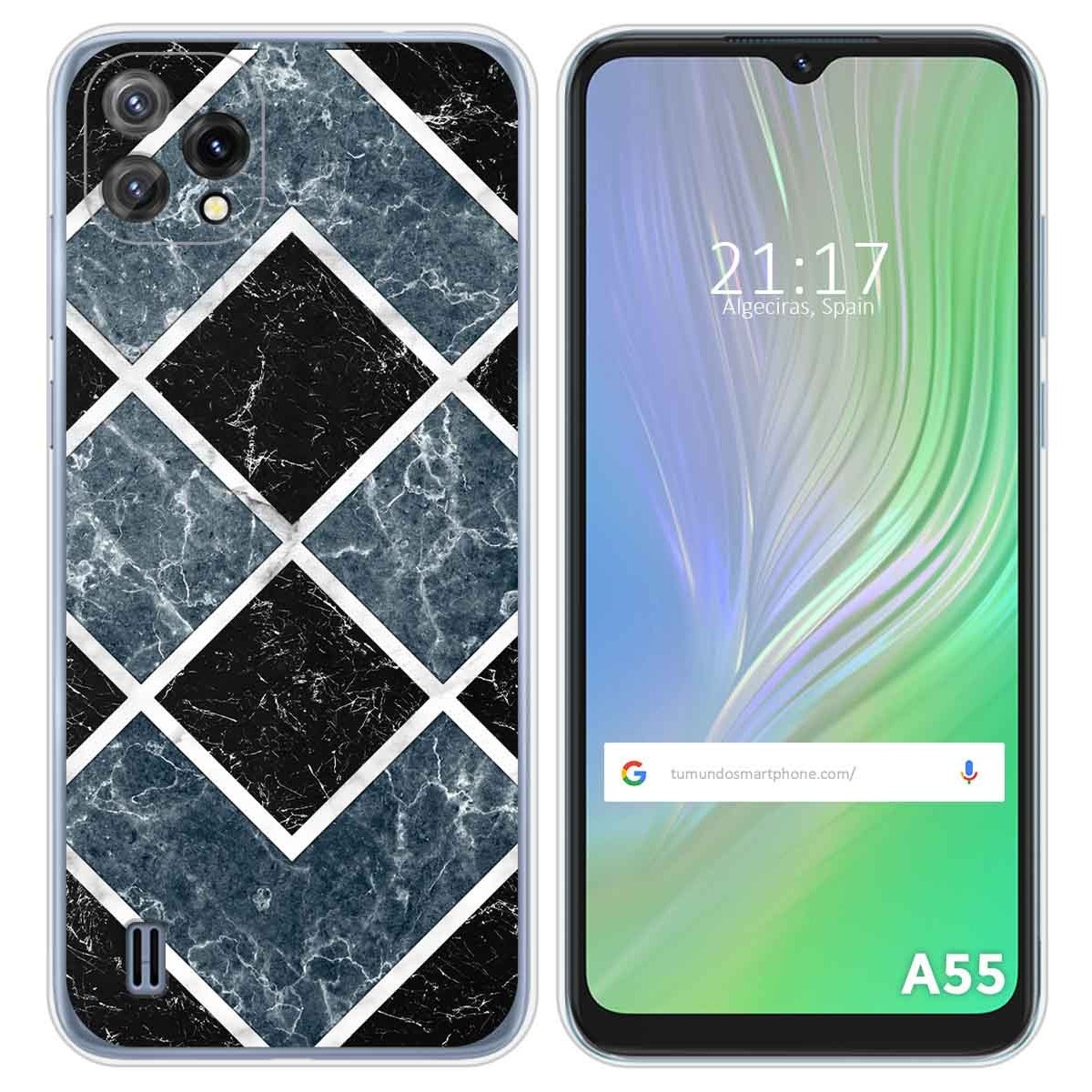 Funda Silicona para Blackview A55 diseño Mármol 06 Dibujos