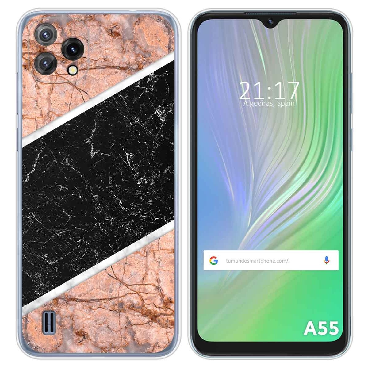 Funda Silicona para Blackview A55 diseño Mármol 07 Dibujos