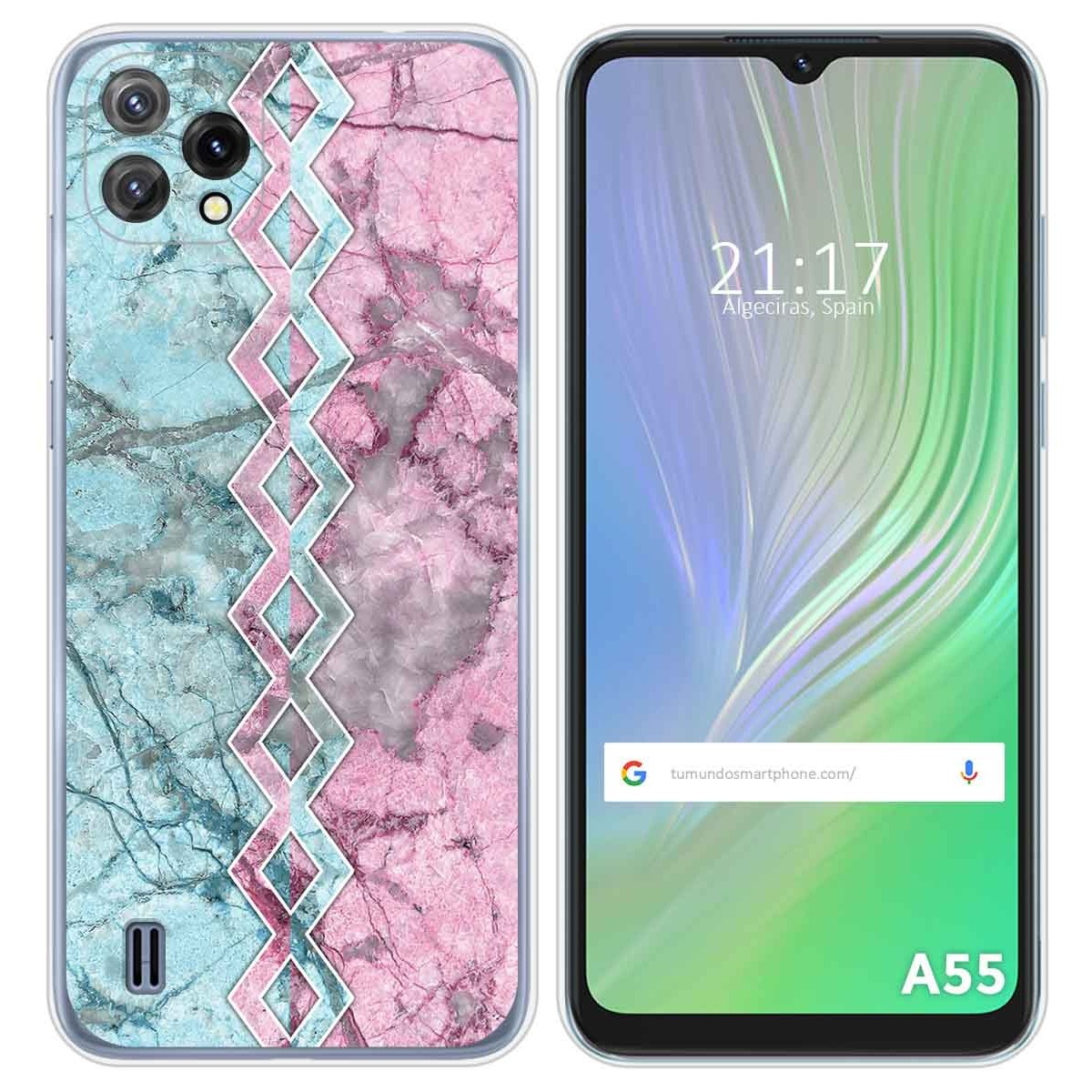 Funda Silicona para Blackview A55 diseño Mármol 08 Dibujos