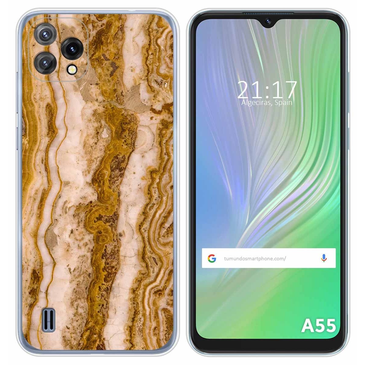 Funda Silicona para Blackview A55 diseño Mármol 10 Dibujos