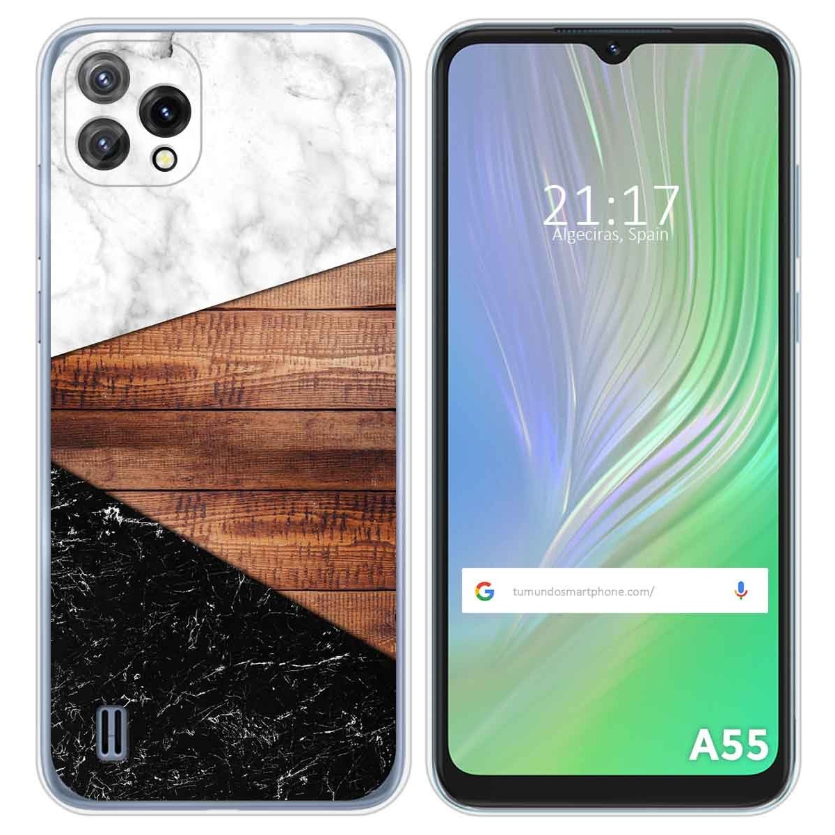 Funda Silicona para Blackview A55 diseño Mármol 11 Dibujos