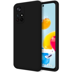 Funda Silicona Líquida Ultra Suave para Xiaomi Redmi Note 11s 5G Color Negra