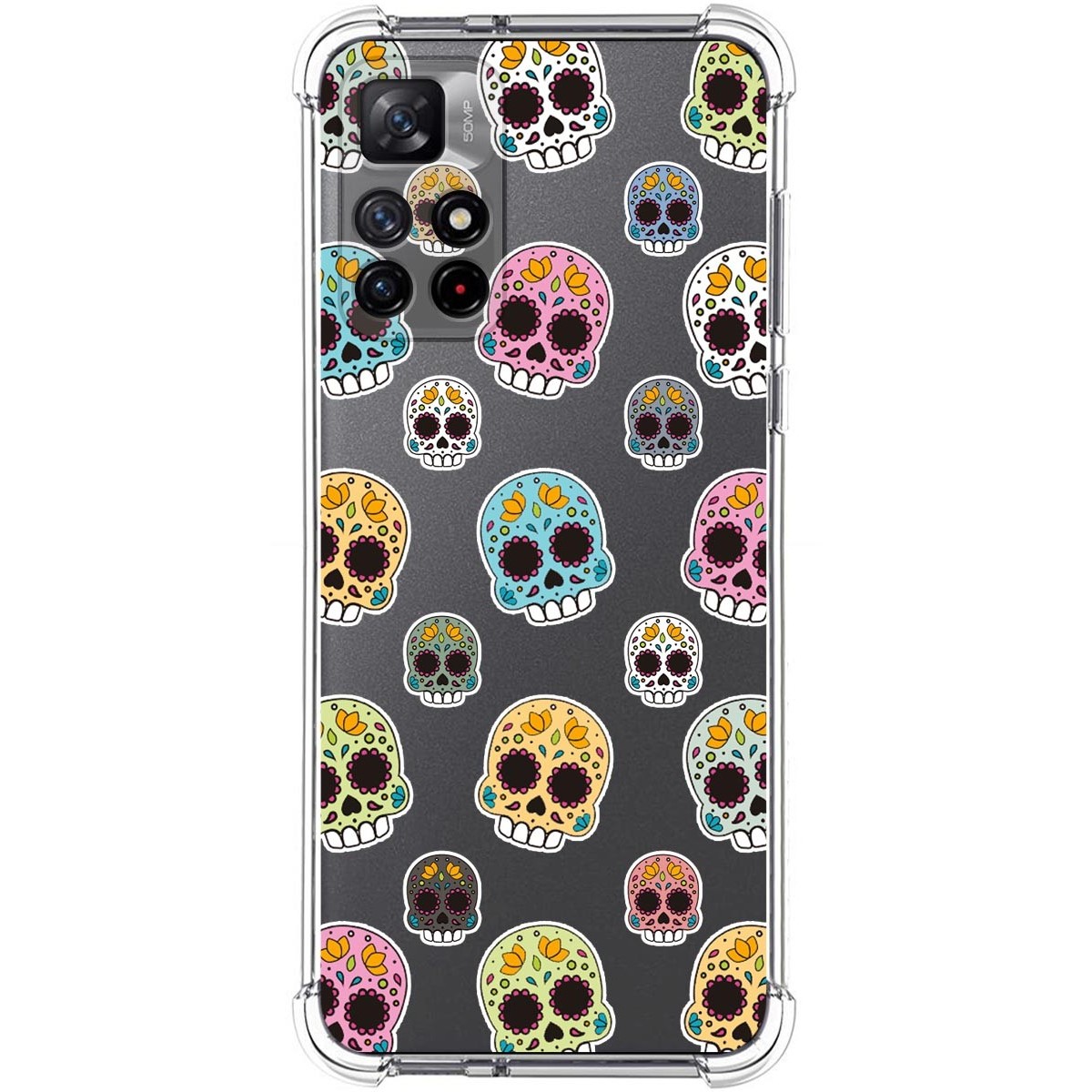 Funda Silicona Antigolpes para Xiaomi Redmi Note 11s 5G diseño Catrina Dibujos