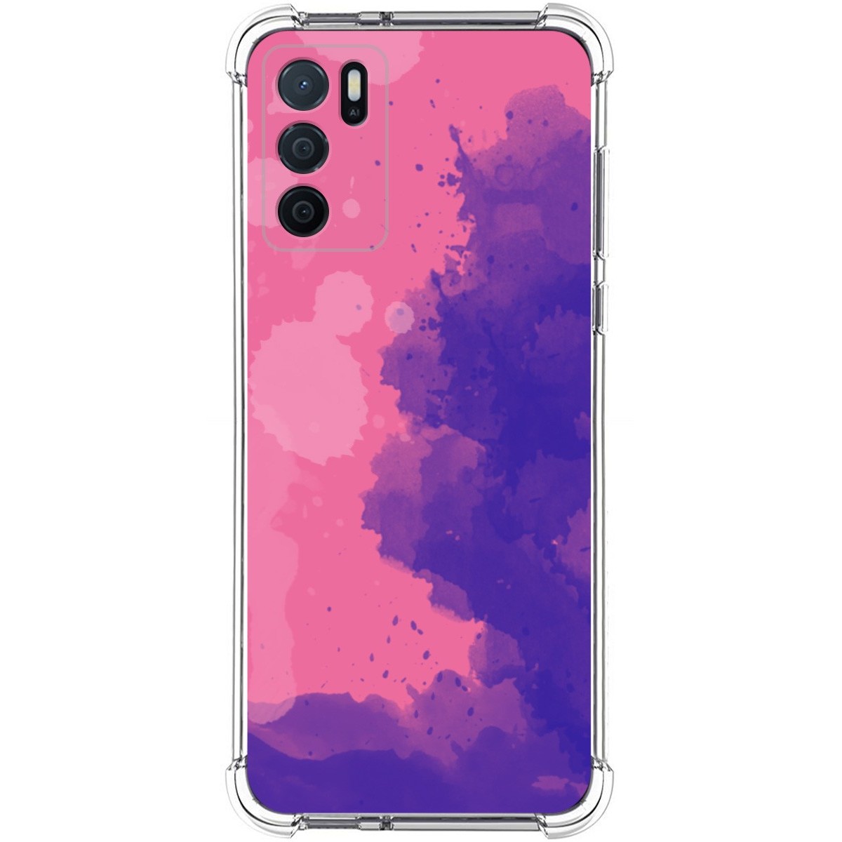 Funda Silicona Antigolpes para Oppo A54s diseño Acuarela 07 Dibujos