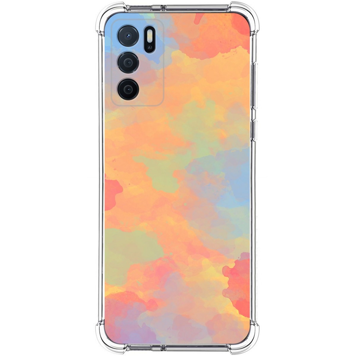 Funda Silicona Antigolpes para Oppo A54s diseño Acuarela 08 Dibujos