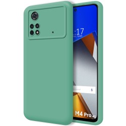 Funda Silicona Líquida Ultra Suave para Xiaomi POCO M4 Pro 4G color Verde