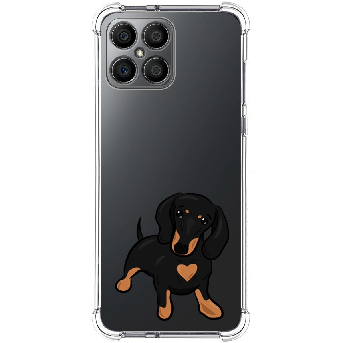 Funda Silicona Antigolpes para Huawei Honor X8 diseño Perros 04 Dibujos