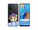 Funda Silicona Transparente para Oppo A76 / A96 diseño Cabra Dibujos