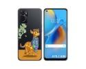 Funda Silicona Transparente para Oppo A76 / A96 diseño Jirafa Dibujos