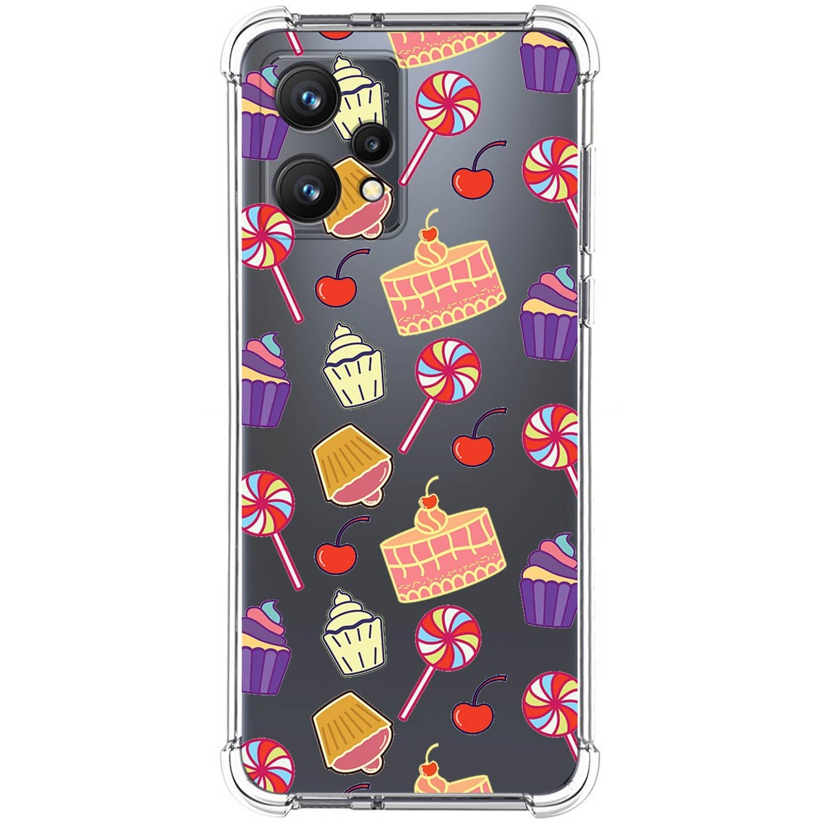 Funda Silicona Antigolpes para Realme 9 4G diseño Dulces 01 Dibujos