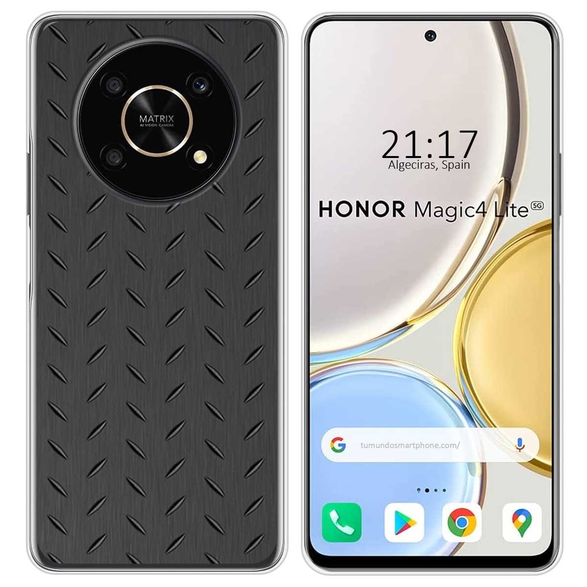 Huawei Honor Magic 6 Lite 5G Funda Gel Tpu Silicona dibujo Corazones  Madera
