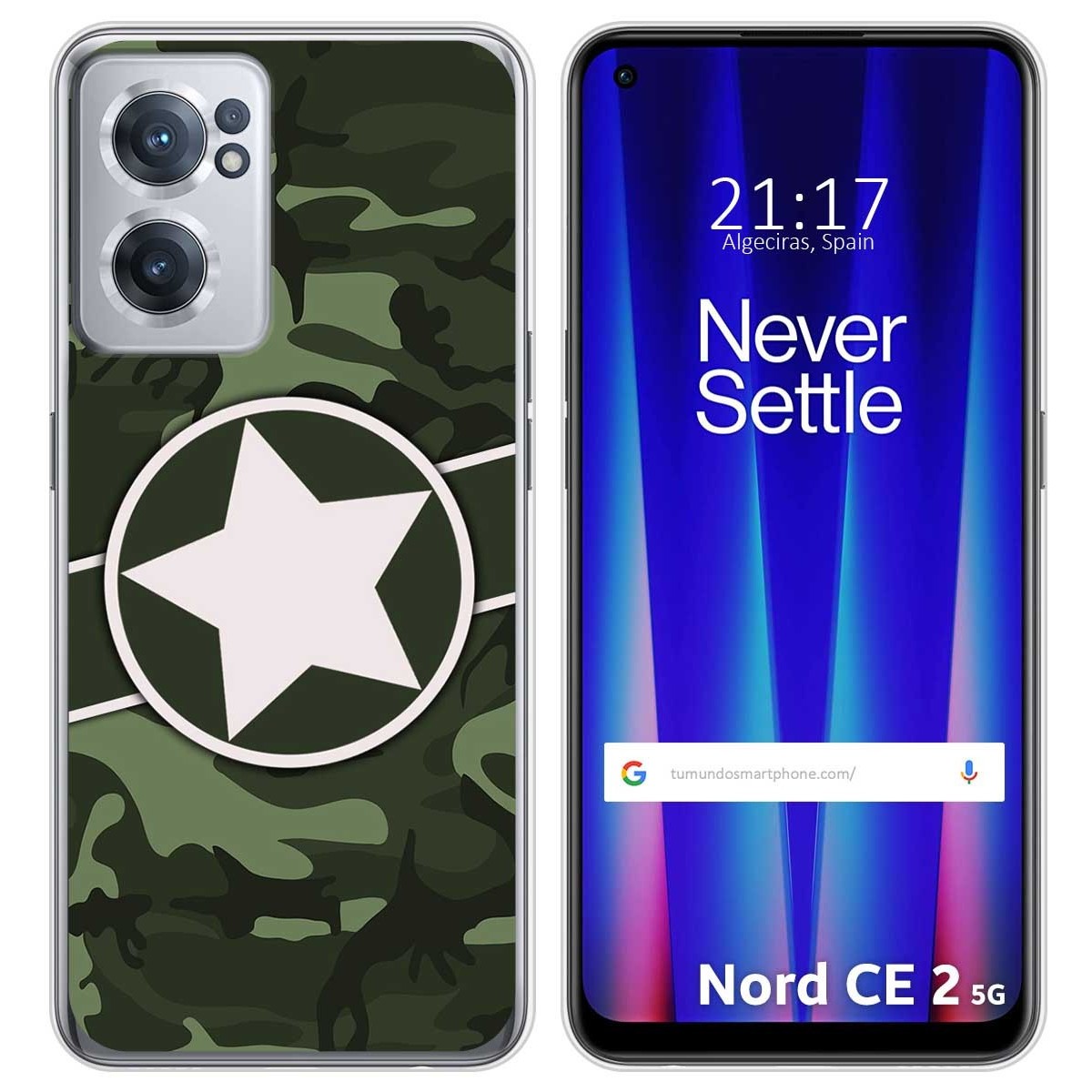 Funda Silicona para Oneplus Nord CE 2 5G diseño Camuflaje 01 Dibujos