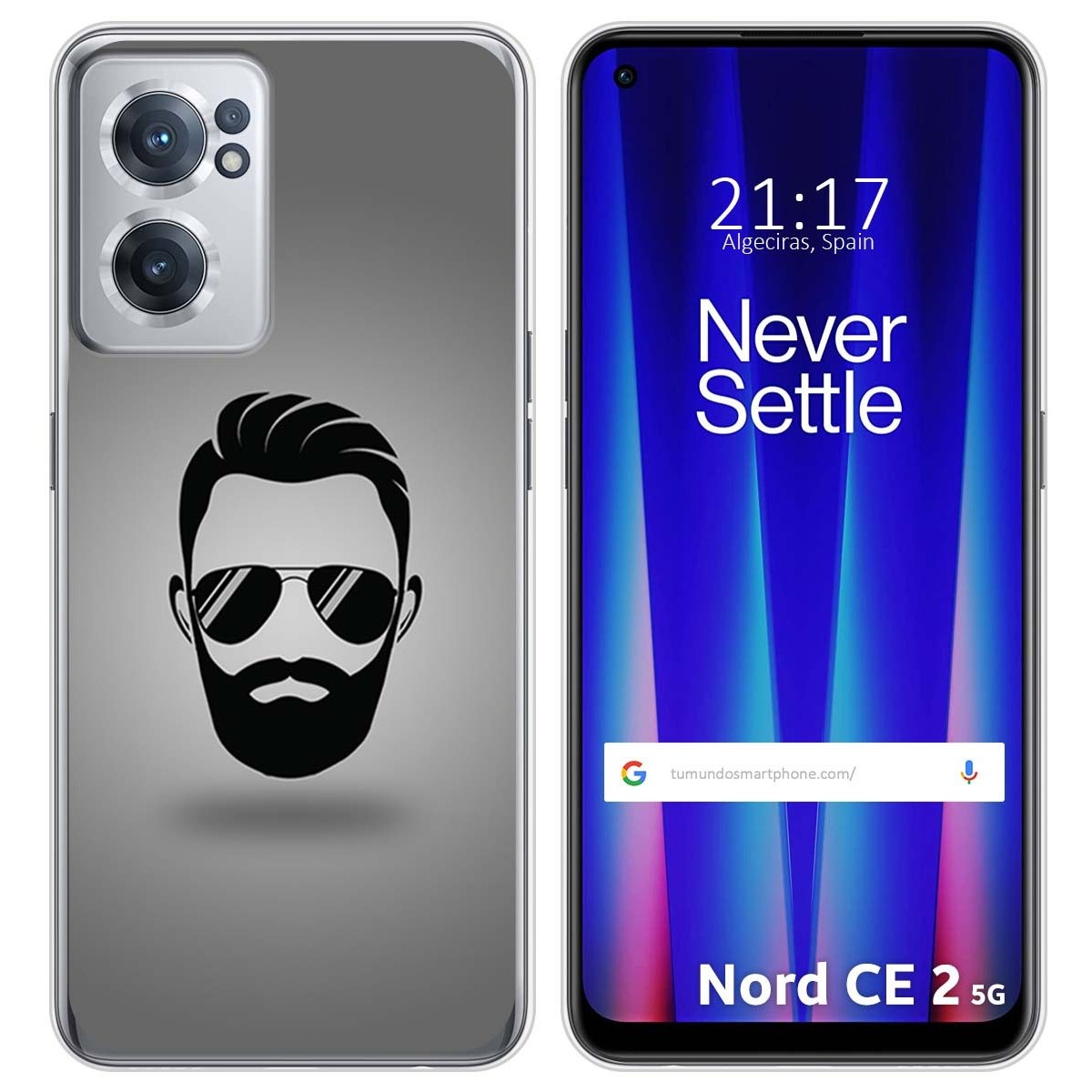 Funda Silicona para Oneplus Nord CE 2 5G diseño Barba Dibujos