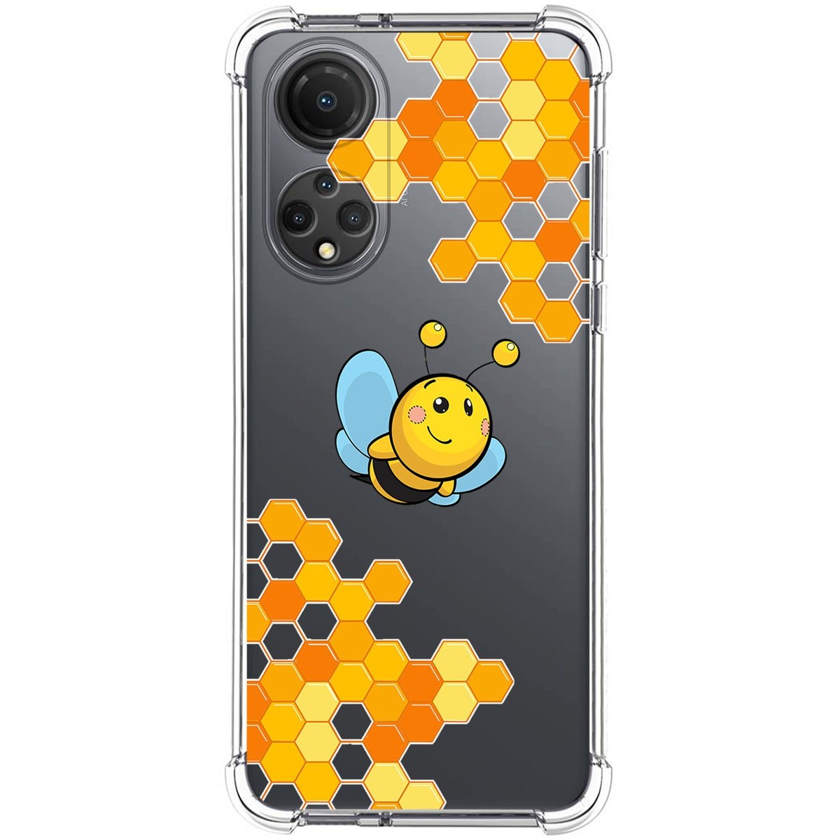 Funda Silicona Antigolpes para Huawei Honor X7 diseño Abeja Dibujos