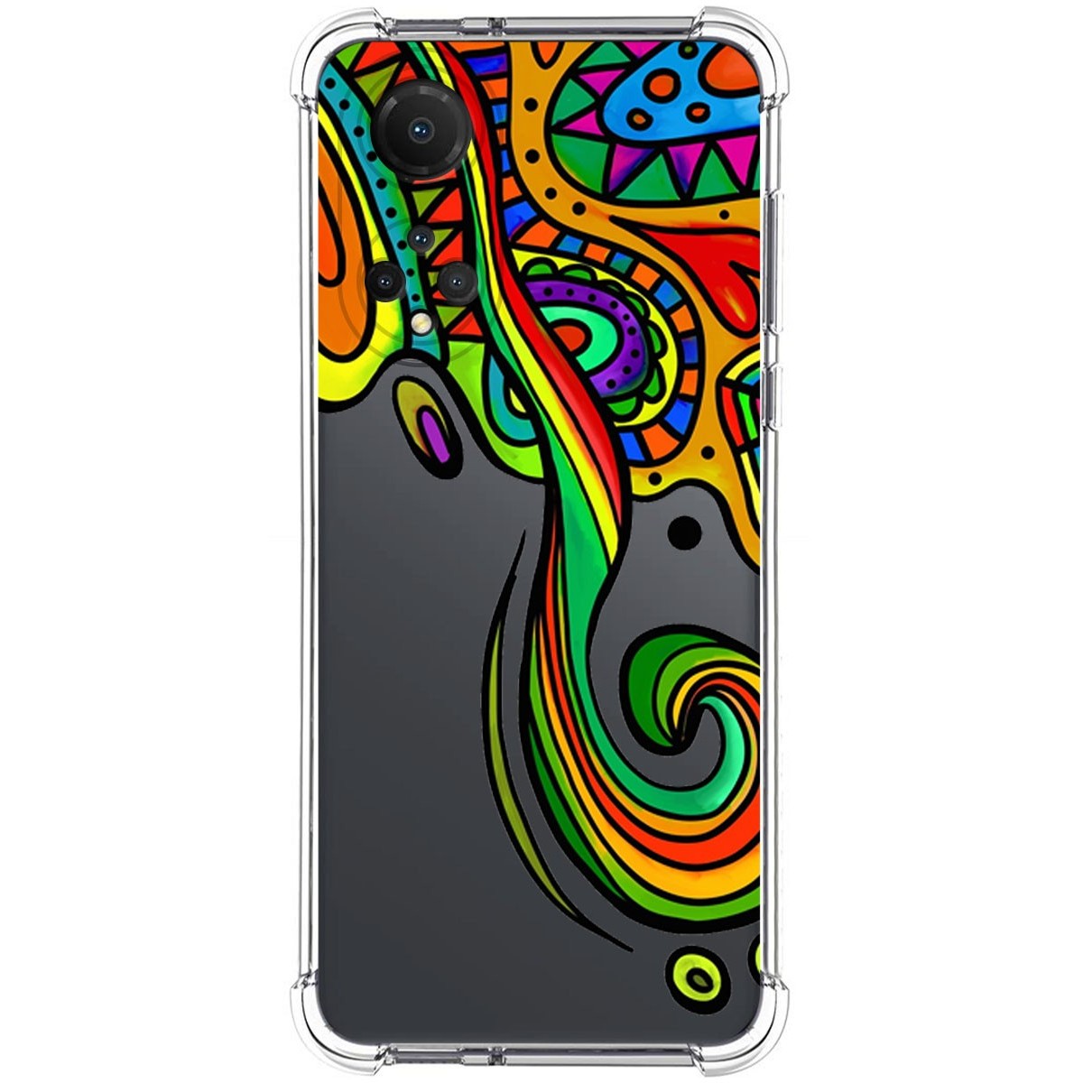 Funda Silicona Antigolpes para Huawei Honor X7 diseño Colores Dibujos