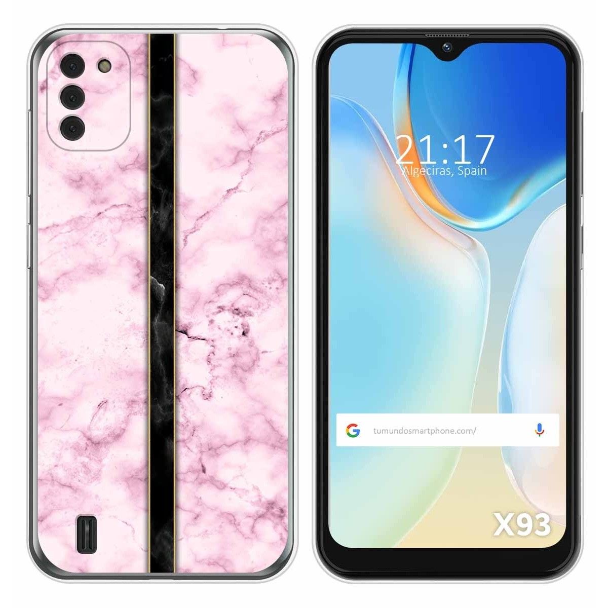 Funda Silicona para Doogee X93 diseño Mármol 04 Dibujos