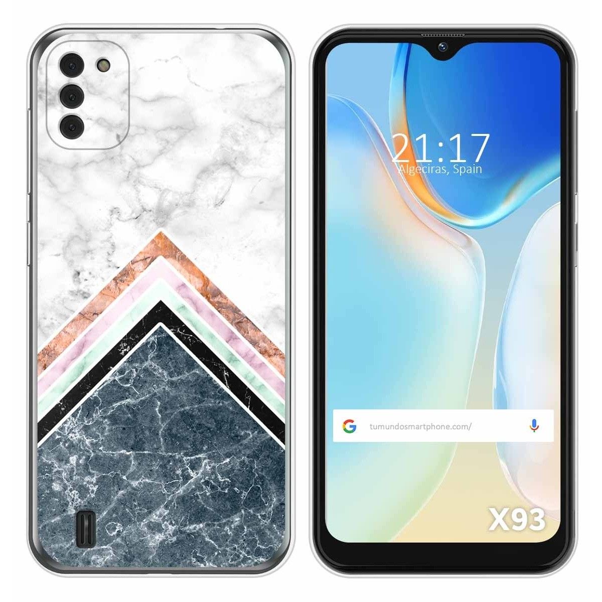 Funda Silicona para Doogee X93 diseño Mármol 05 Dibujos